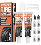 Tire Repair Glue, Sidewall Tire Repair Kit, Rubber Cement Tire Repair, Two Sizes Tire Repair Nail...