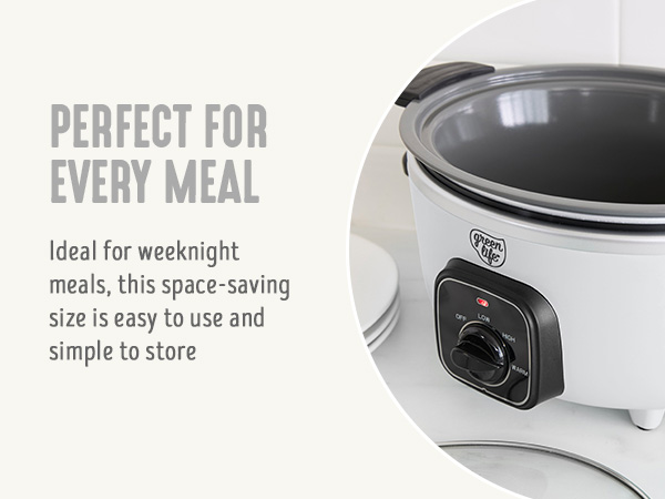 GreenLife, Ceramic Nonstick, PFAS-Free, Non-Toxic, Slow Cooker, Electrics