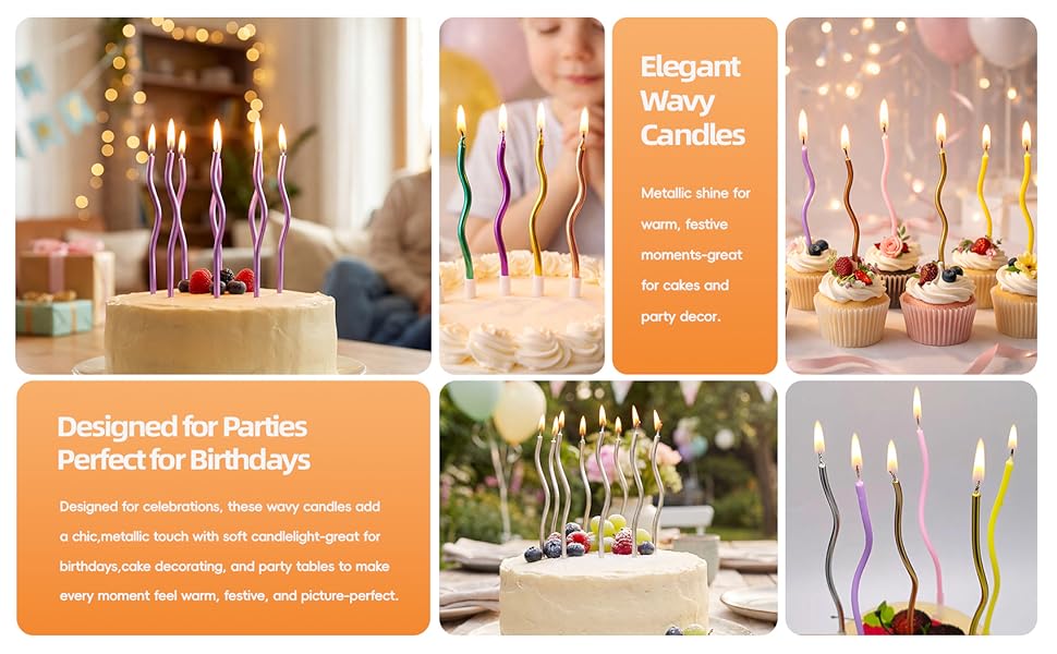 30 Sticks Birthday Candles for Cake