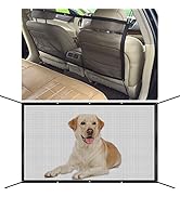 YONGMING SUV Dog Barrier Visible Car Divider for Dogs Easy to Clean Dog Car Accessories Pet Mesh ...