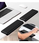 Hsurbtra L-Shaped Desk Elbow Pad, 2-Piece Soft Memory Foam Elbow Support Padding with Non-Slip Ru...