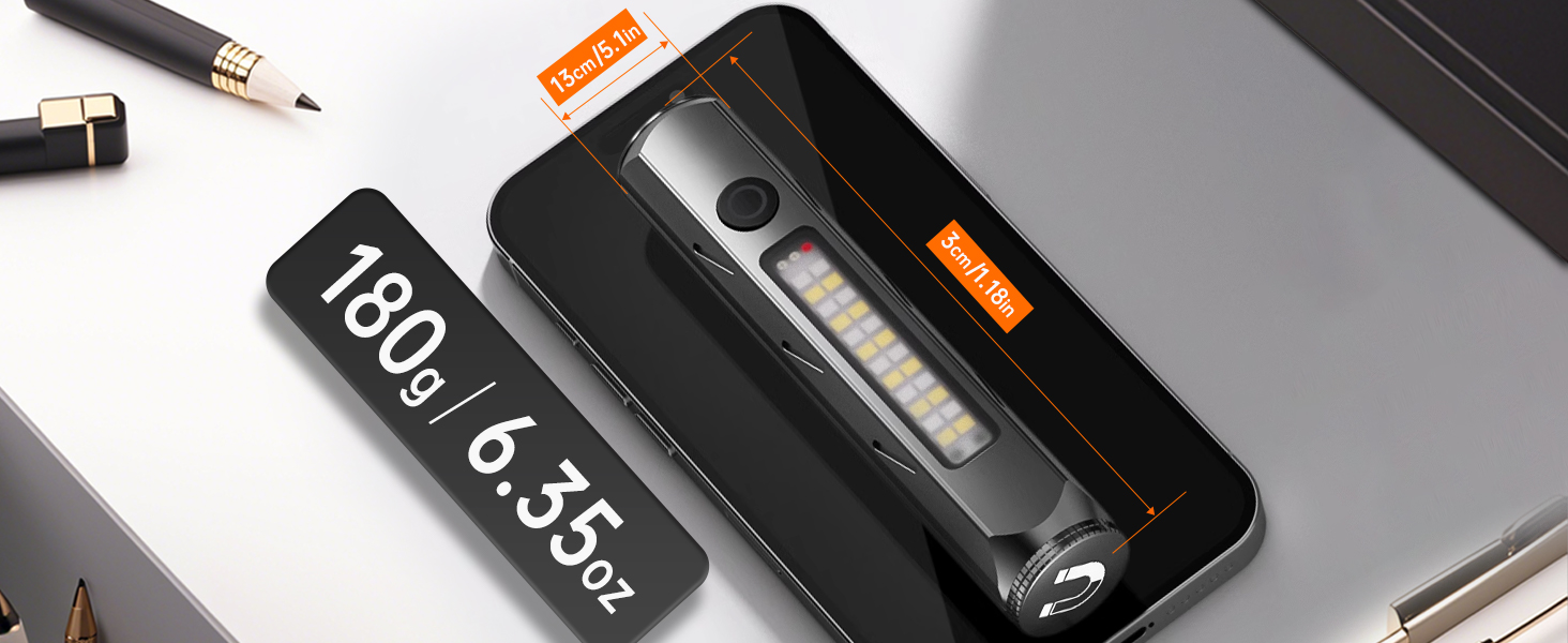 Weighing only 180g and measuring 1.18in in length, it&amp;#39;s lighter and smaller than your IPHONE!