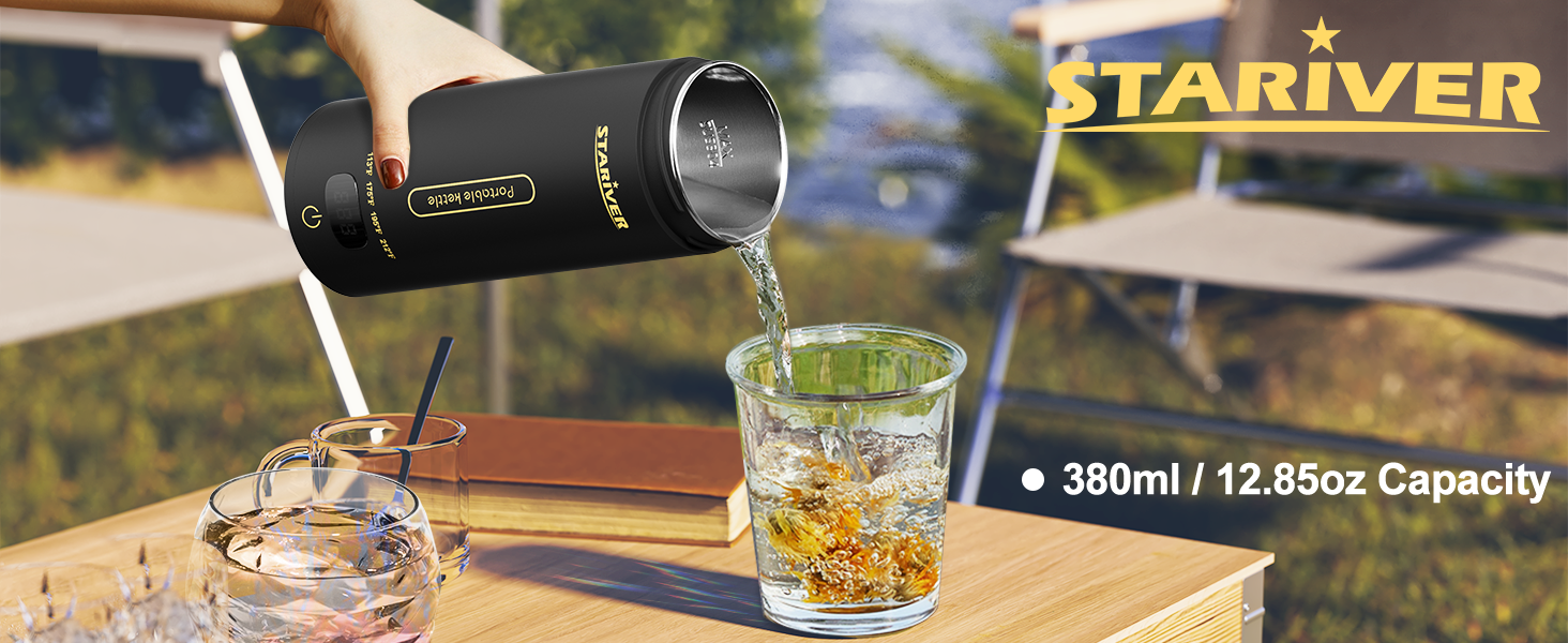 Portable Electric Kettle Small Mini Travel Electric Tea Kettle Hot Water Boiler