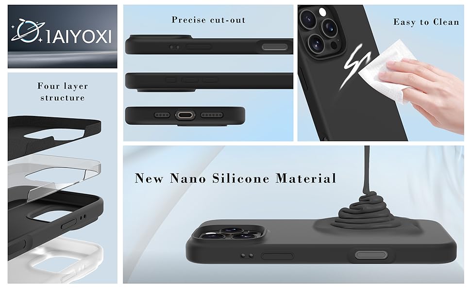 Precise cut-out Easy to Clean Four layer structure New Nano Silicone Material