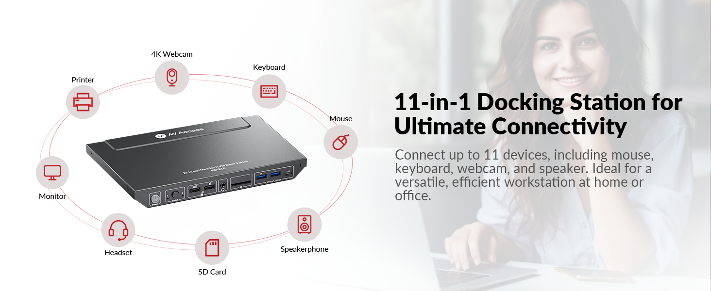 kvm switch docking station