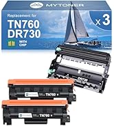 MYTONER Compatible Toner Cartridges Replacement for Brother TN760 TN-760 DR730 Drum Unit TN730 TN...