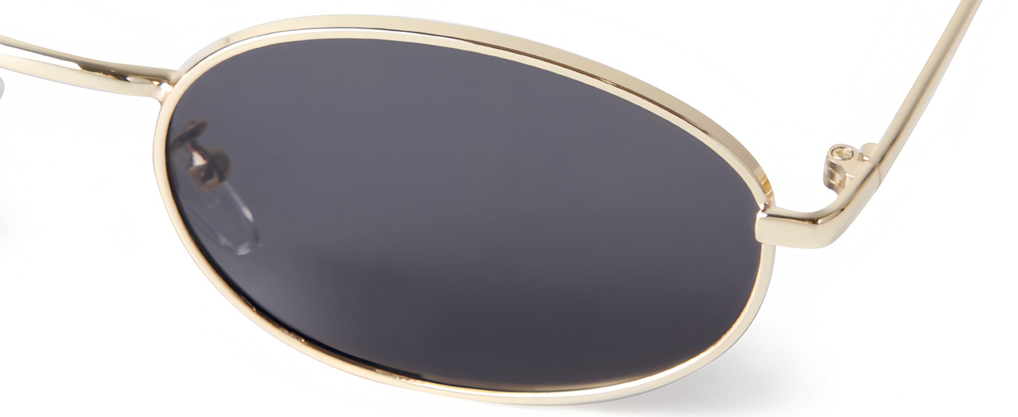 retro trendy oval sunglasses 90s fashion vintage cute chic lightweight glasses summer vacation beach