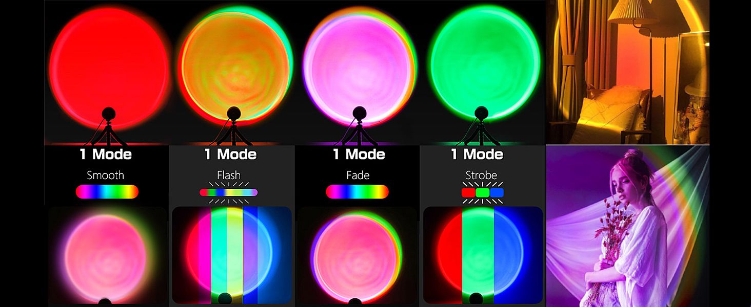 sunset projection lamp