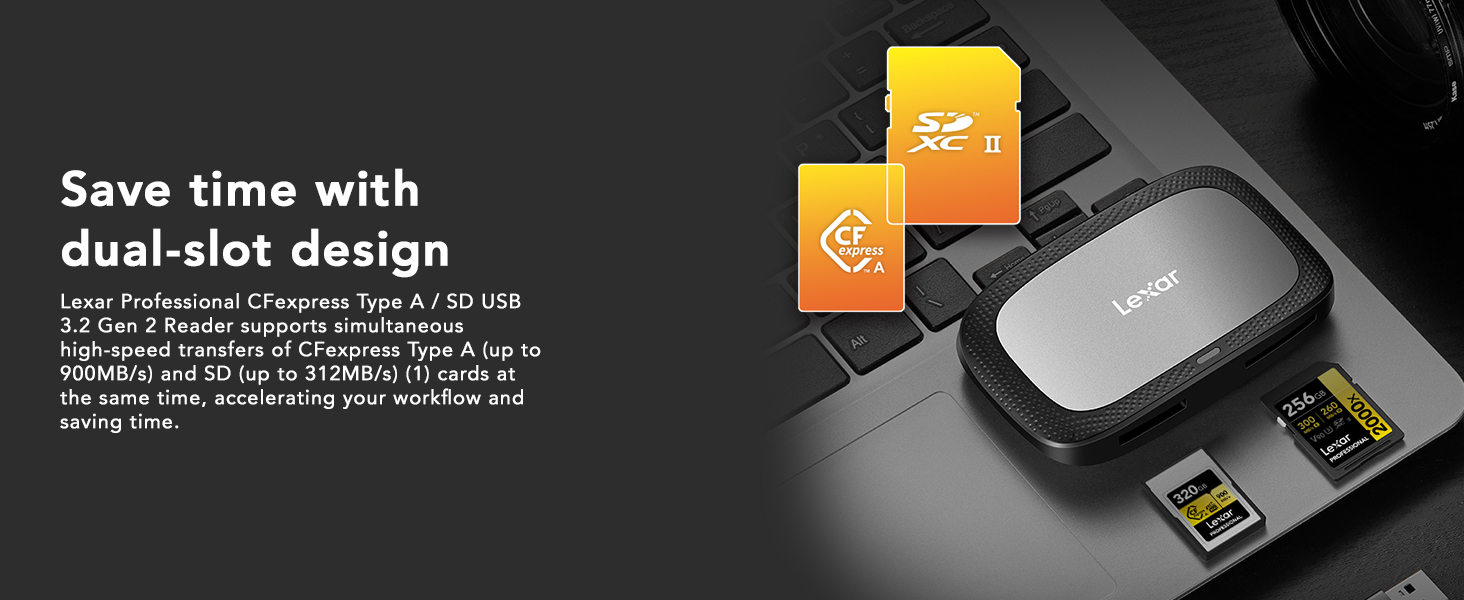 Save time with dual-slot design