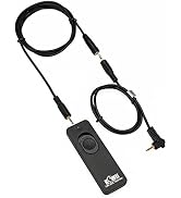 Kiwifotos RS-60E3 Remote Switch Shutter Release Cord for Canon EOS Rebel T6 T7 T5 EOS R50 V R R6 ...