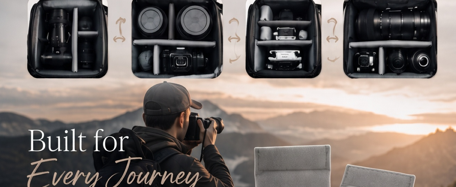 camera bag dividers,bag divider,camera backpack insert,backpack divider