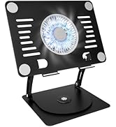 SHUWEI Gaming Laptop Cooling Pad with 360° Rotation Base, Ergonimic Aluminum Laptop Cooling Stand...