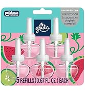 Glade PlugIns Refills Air Freshener, Watermelon &amp; Cucumber, Scented and Essential Oils for Home a...