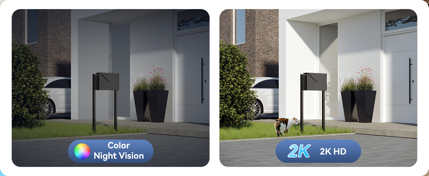 2K HD &amp; Color Night Vision