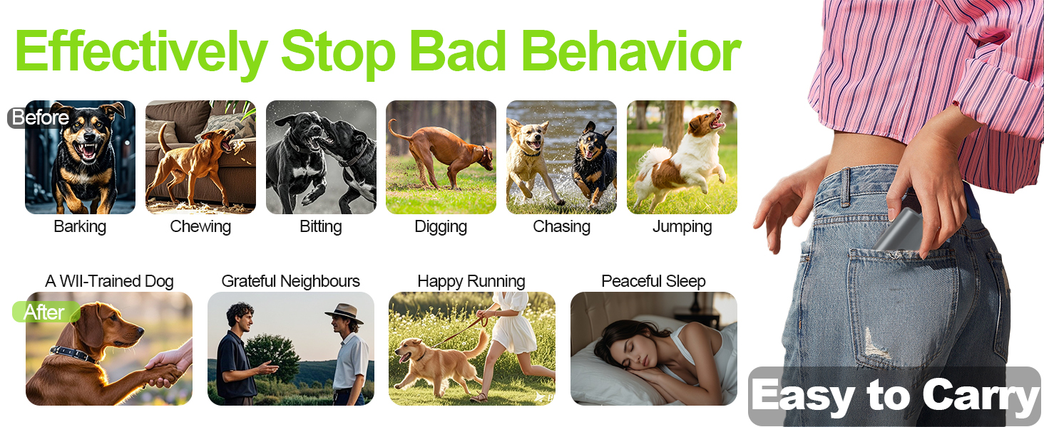 Dog Sonic Bark Deterrents Devices Ultrasonic Anti Barking Device for Dogs Bark Deterrent