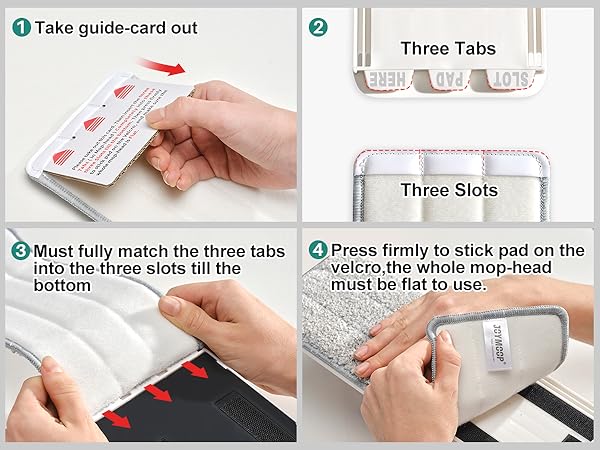 How to install a mop pad