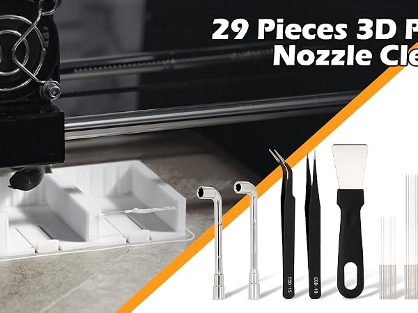 29 PCS 3D printer nozzle cleaning kit
