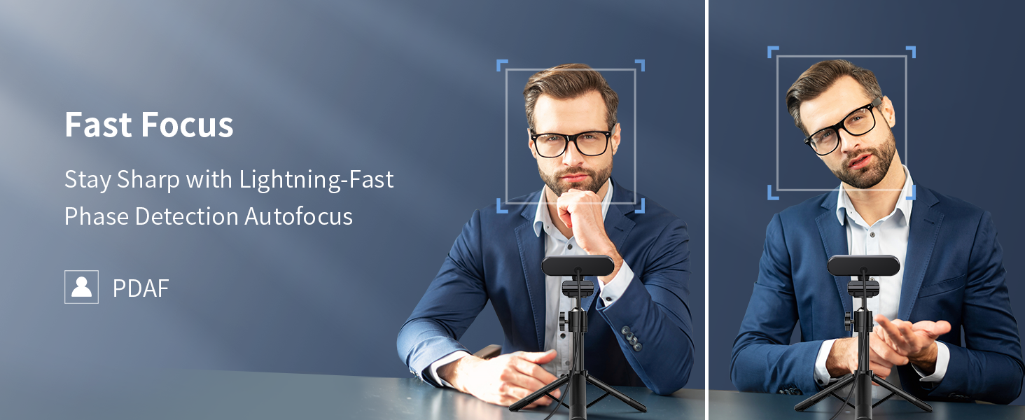 PDAF Technology for Precise Autofocus and Clear Display EMEET 4K Webcam NOVA 4K KIT