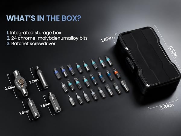 VMAN ratchet screwdriver set