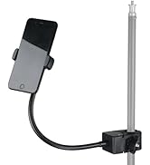 drum kit Gooseneck Phone Holder clip to mic stand 360° Adjustable flexible mount for iPhone/Samsu...