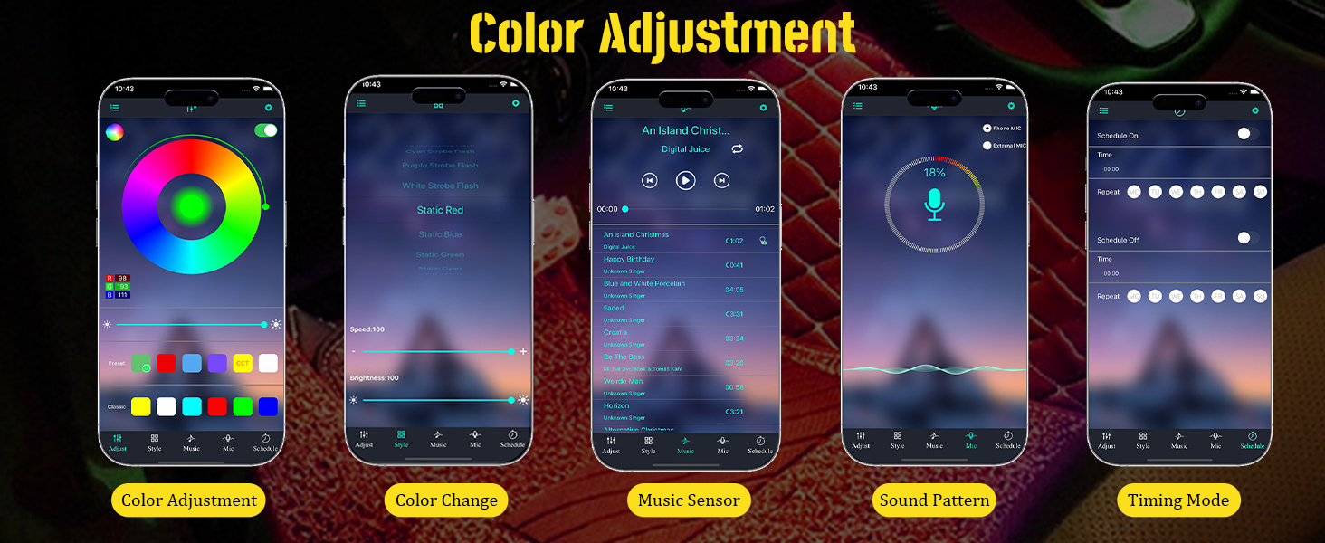 Decorative Mood Lighting for Car 