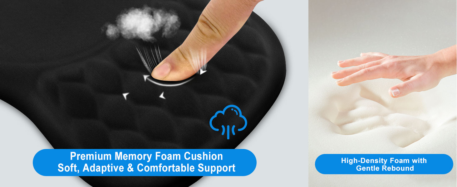 mouse pad with wrist support