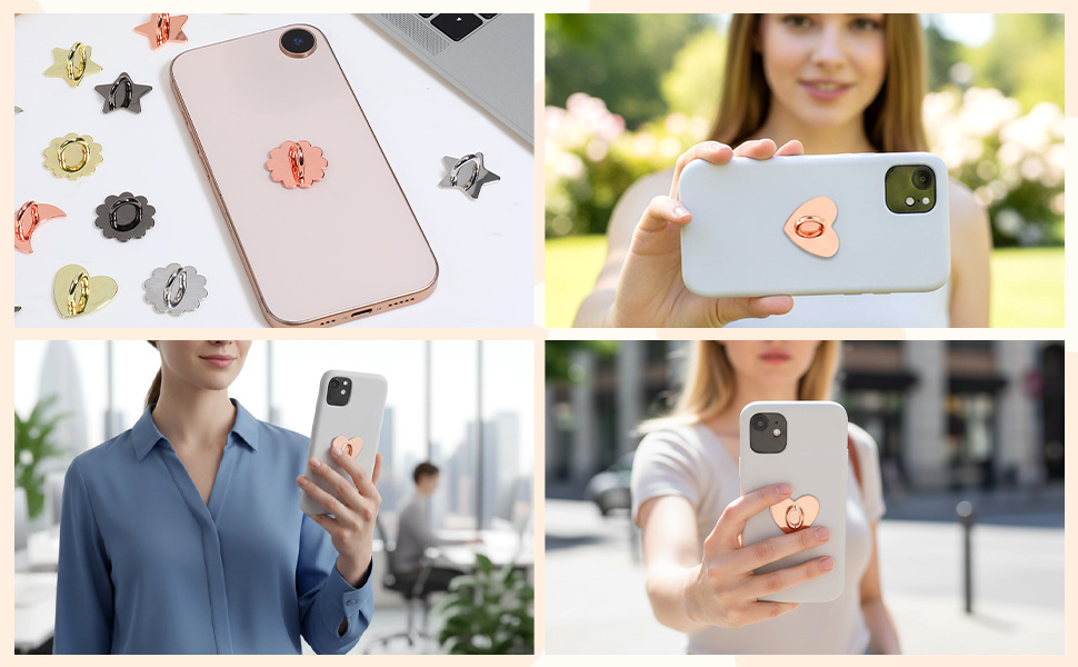 heart shaped phone grip loop