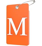 Gostwo 2 Pack Luggage Tags for Suitcases, 26 Initial Letter Travel Luggage Baggage Identification...