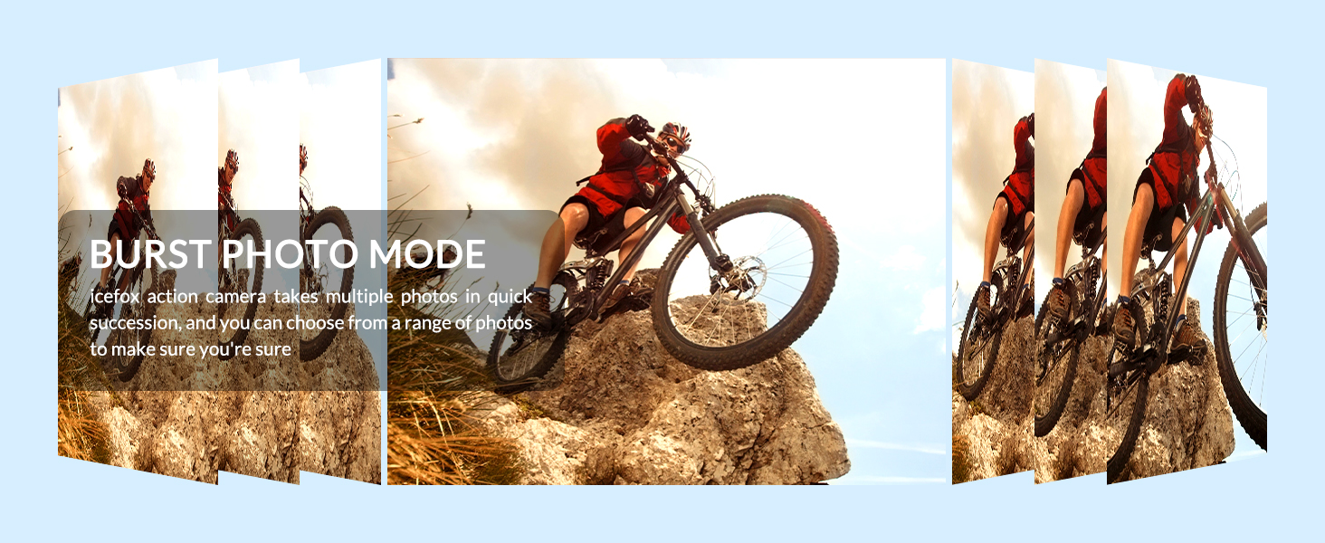 icefox Burst Photo Mode Action Camera