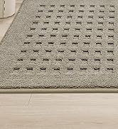 BEQHAUSE Dirt Trapper Door Mat 20" x 32", Waffle Door Mats Indoor Entrance, Dog Doormats for Mud ...