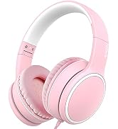RORSOU R10 On-Ear Headphones with Microphone, Lightweight Folding Stereo Bass Headphones with 1.5...