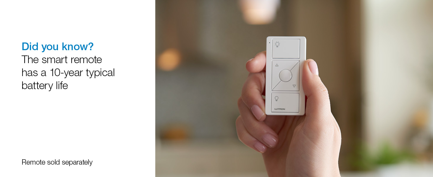 smart remote has 10 year battery life