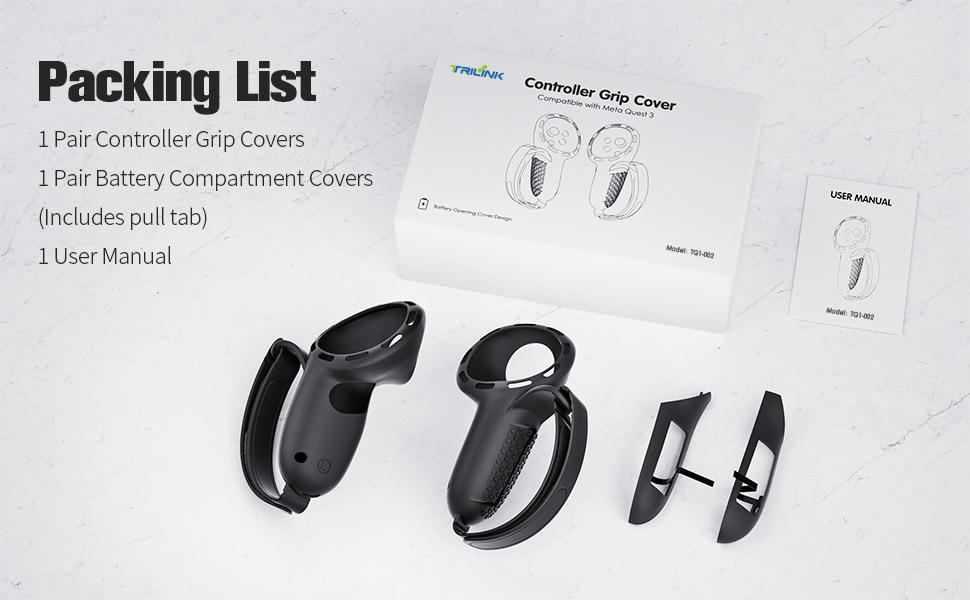 controller grips for Meta Quest 3S/Quest 3