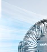 TRILINK Small USB Desk Fan – 5-Speed Mini Table Fan with Adjustable Tilt, Ultra Quiet, USB Powere...