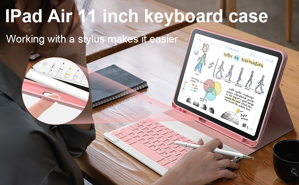 ipad air 11 inch case with keyboard case?ipad air 11 in m2 keyboard case