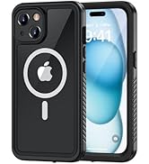 Lanhiem Magnetic for iPhone 15 Case, Waterproof Dustproof Cover [Built in Screen Protector] [Comp...