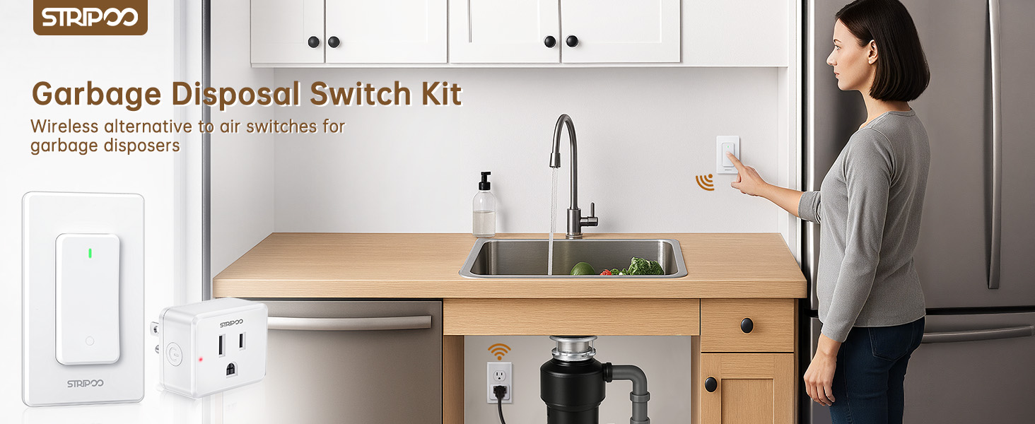 remote control outlet remote light switch wireless light switch garbage disposal