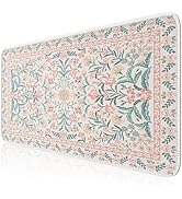 HAOCOO Desk Matt for Desktop, Cute Desk Pad for Keyboard and Mouse,Non-Slip Pink Keyboard Mat for...
