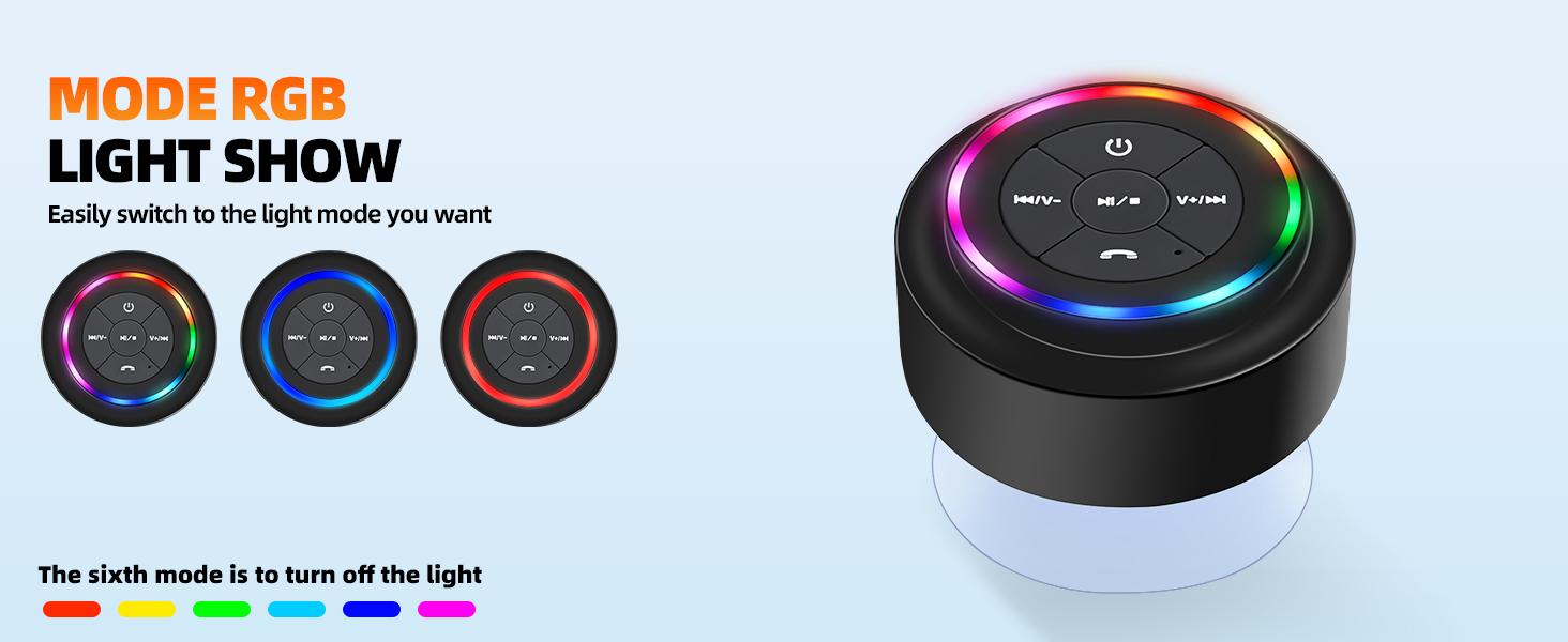 Bluetooth Waterproof Shower Speaker