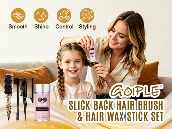slick back hair brush