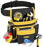 Tool Belt,Magnetic Tool Pouch,14-Pockets Tool Belts for Men,Detachable &amp; Adjustable Tool Pouch be...