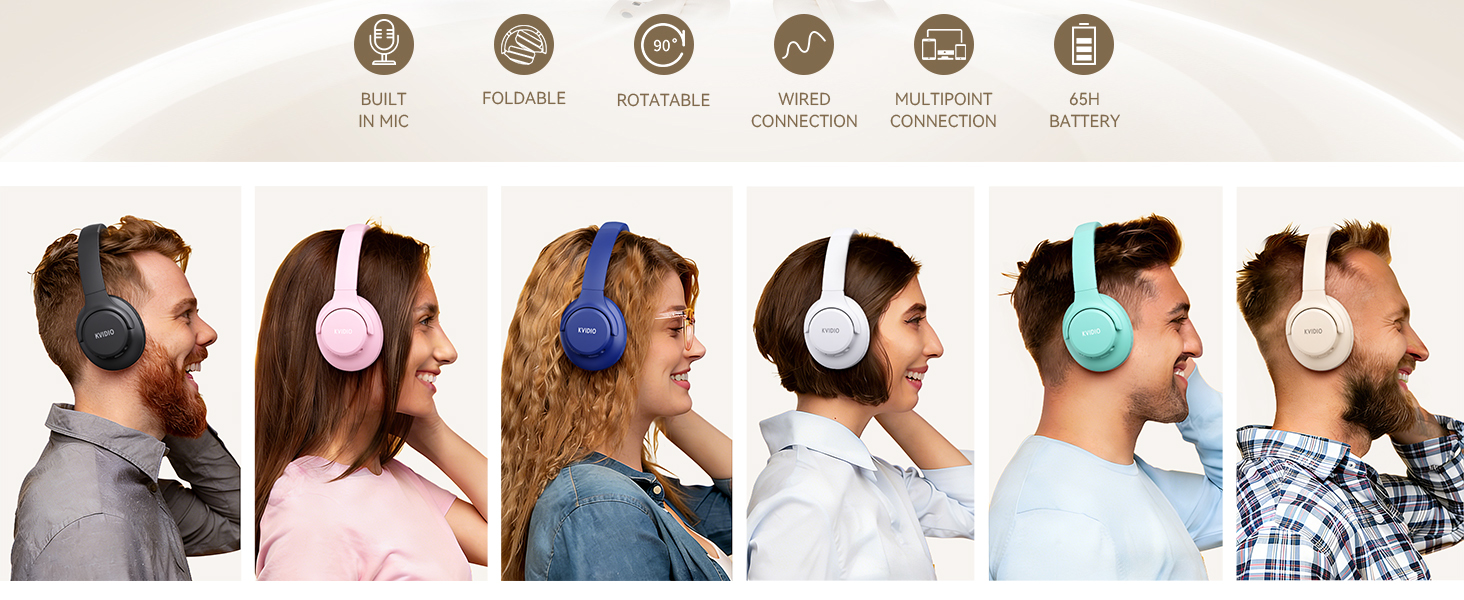 bluetooth over ear headphones