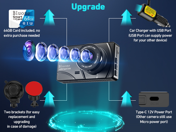dash cam front and rear