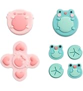 GeekShare Silicone Cross D-Pad Button Caps Set Joystick Cover - ABXY Key Buttons Sticker Compatib...