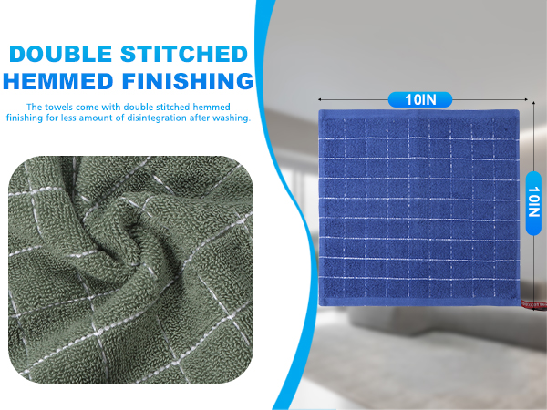 6 Pack 100% Cotton Wash Cloth