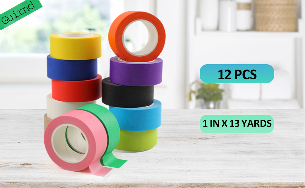 Colored Masking Tape Kids Art Supplies Colored Tape DIY Craft Tape Colored Tape Rolls
