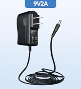 UL Listed 9V 2A 6ft Power Supply Adapter, AC/DC 18W 1.8A 1.6A 1.5A 1A 0.8A 0.5A Replacement Power...