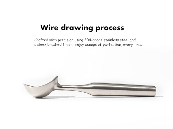 stainless steel ice cream scoop