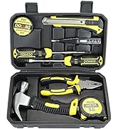 DOWELL Small Mini Tool Set School College Student Kids Dorm Tool Set Kit Home Repair Hand Tools w...