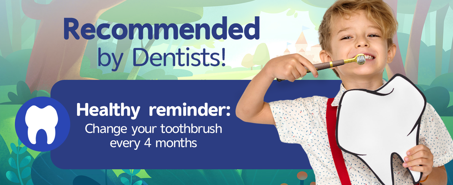 kids 3 sided toothbrushes